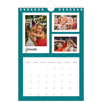 Fotokalender A5 — Snapshots in felle kleuren