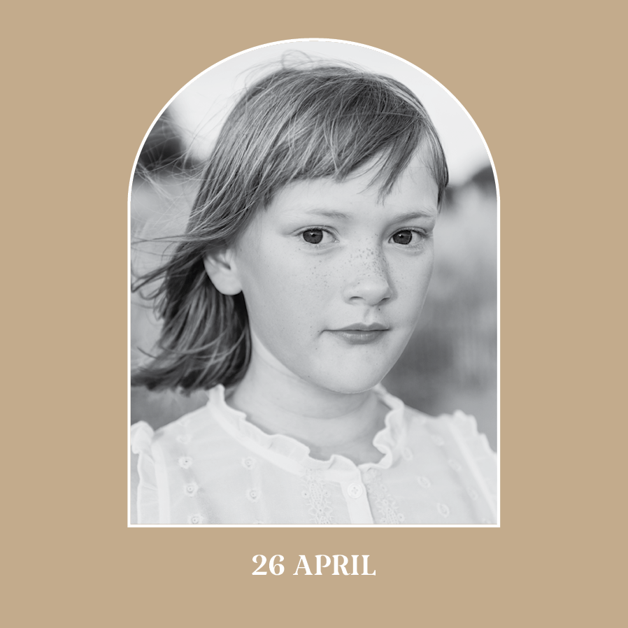 Bedankkaarten — Goudkleurige boog