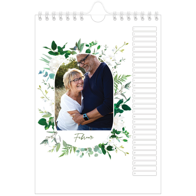 Fotokalender A5 — Klassieke bloemen [Februari]