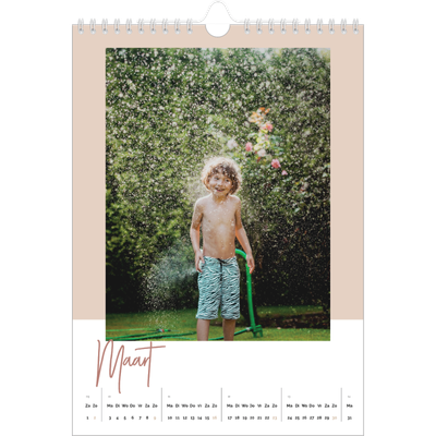 Fotokalender A4 (20 x 30 cm) — Aardse frames [Maart]