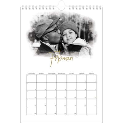 Fotokalender A4 (20 x 30 cm) — Foto effect [Februari]