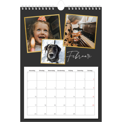 Fotokalender A4 (20 x 30 cm) — Herinneringen verzamelen [Februari]