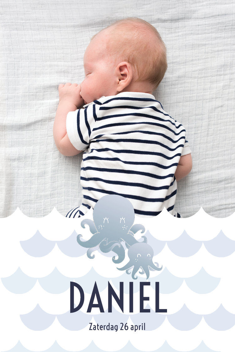 Uitnodigingen — Schattige inktvis