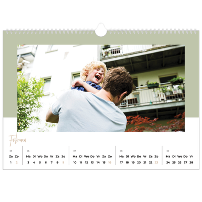Fotokalender A3 — Aardse frames [Februari]