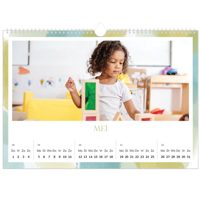 Fotokalender A3 — Verfkwast effect [omslag]