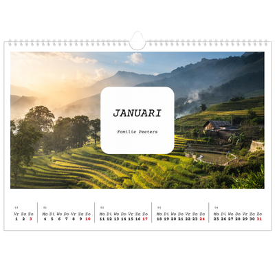 Fotokalender A3 — Het volledige verhaal [Januari]