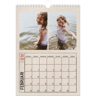 Fotokalender A4 (20 x 30 cm) — Stempel effect [Februari]