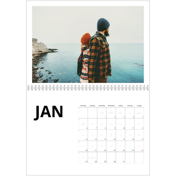Fotokalender A4 Dubbel — Witte randen