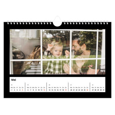 Fotokalender A4 — Foto in zwart kader [omslag]