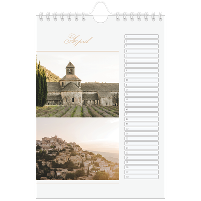 Fotokalender A5 — Gouden banner [April]