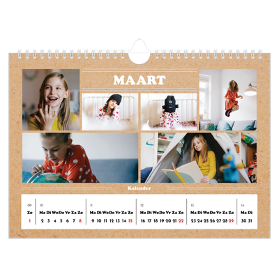 Fotokalender A4 — Magazine stijl [Maart]