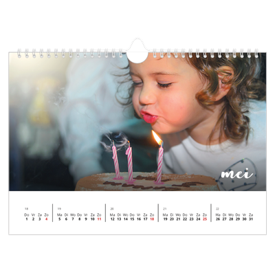 Fotokalender A4 — Schuingedrukte letters [omslag]