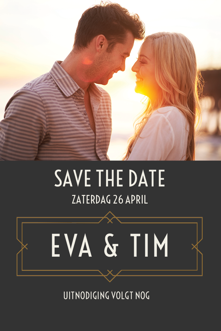 Save the date — Naamplaatje Gatsby