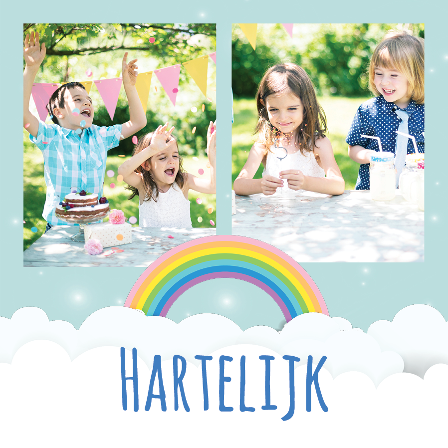 Bedankkaarten — Donzige wolken