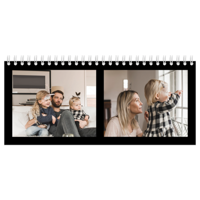 Bureaukalenders — Foto in zwart kader [omslag]