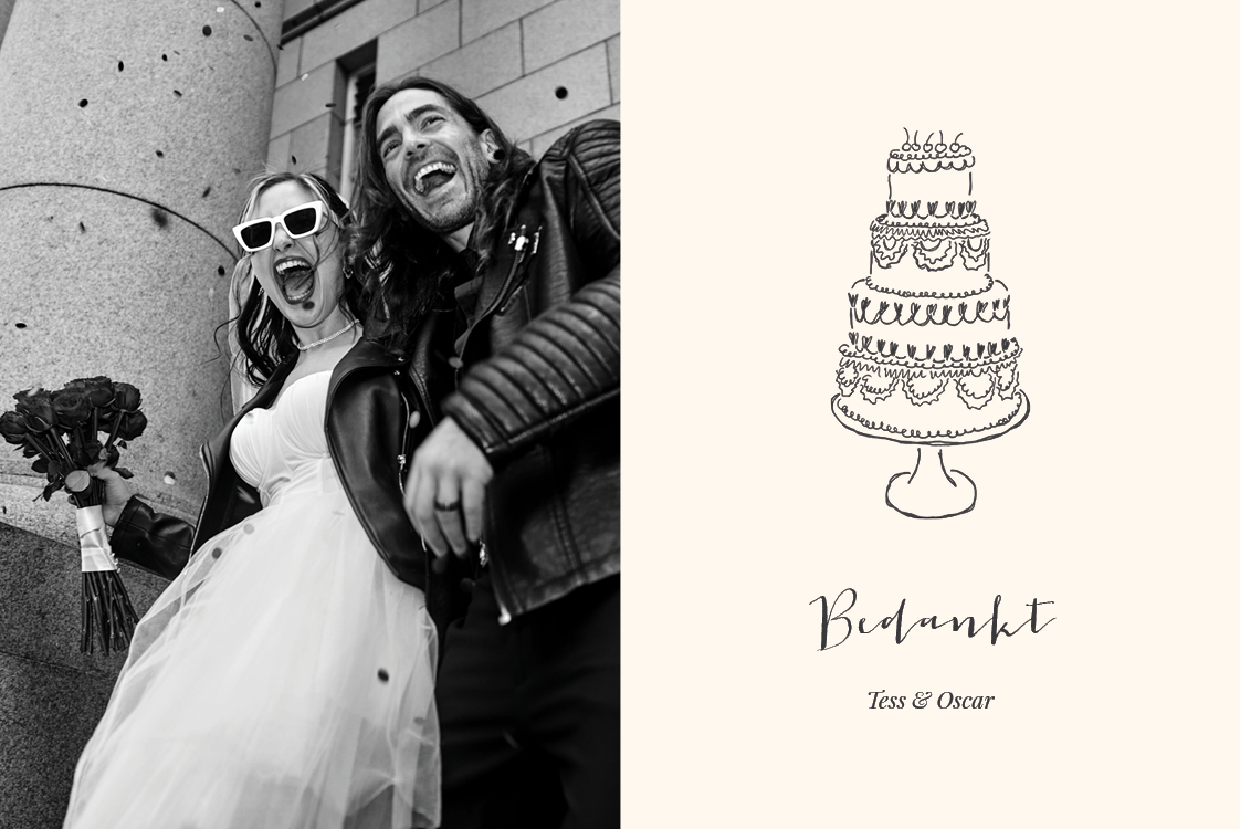 Bedankkaarten — Trouwkrabbels