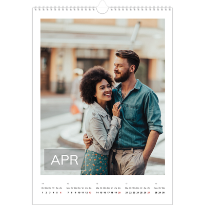 A3 Jaarkalender — Overlay van datumvak [April]