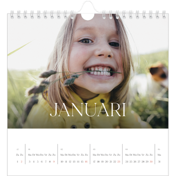 Fotokalender Vierkant — Twaalf grote maanden