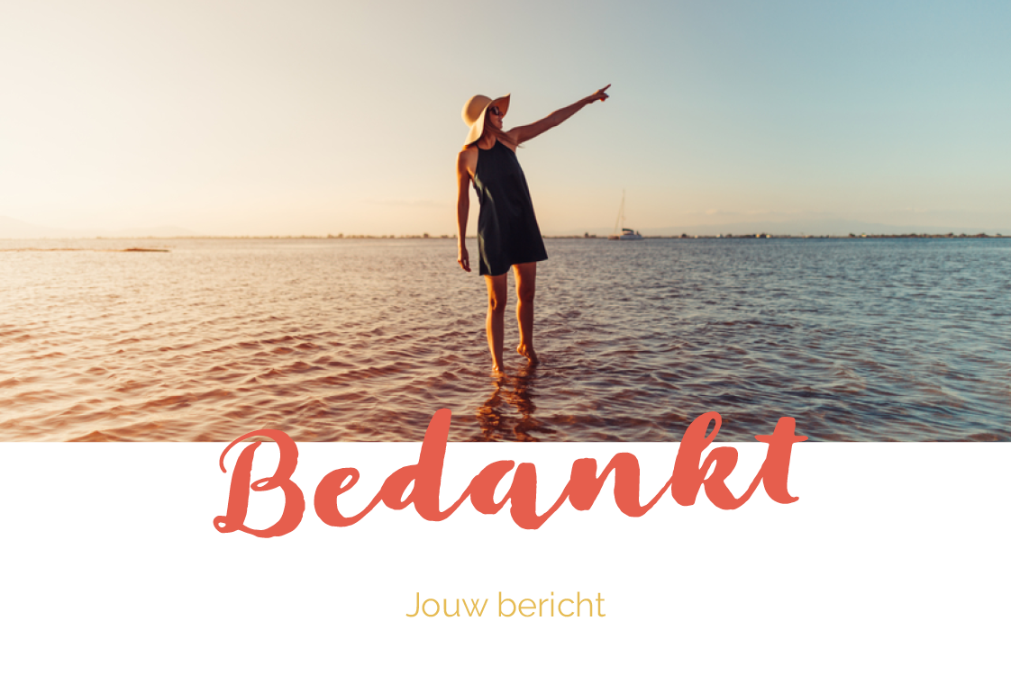 Bedankkaarten — Bedankt - groot