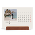 Bureaukalender met houten standaard  — Initialen in bloei [Februari]