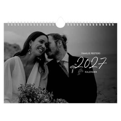 Fotokalender A4 — Elegant schrift [omslag]