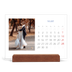 Bureaukalender met houten standaard  — Kobalt klassieker [Maart]