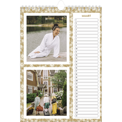 Verjaardagskalenders A4 — In volle bloei [Maart]