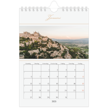 Fotokalender A5 — Gouden banner