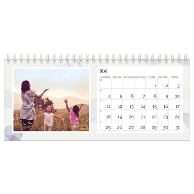 Bureaukalenders — Aquarel vlekkenpatroon [omslag]