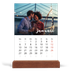 Bureaukalender met houten standaard  — Schuingedrukte letters [Januari]