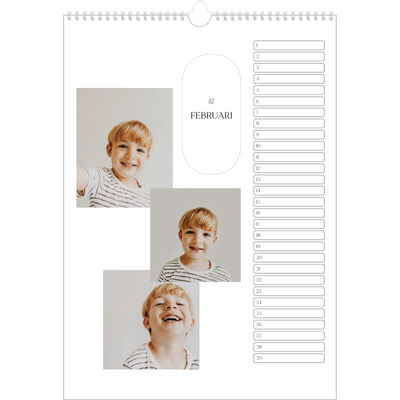 Verjaardagskalenders A3 — Plannen maken [Februari]