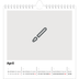 Jaarkalenders vierkant — Ontwerp je eigen fotoproduct [April]