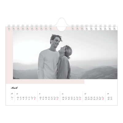 Fotokalender A5 — Kleur frames [Maart]