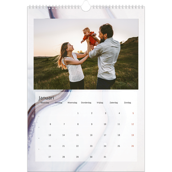 Fotokalender A3 — Inktvlekkenpatroon