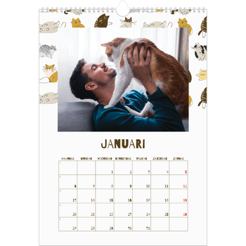 Fotokalender A3 — Speelse kitten