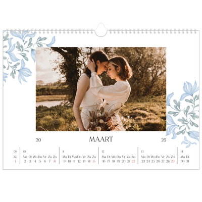 Fotokalender A3 — Elegant bloemig [Maart]