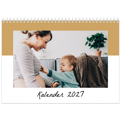 Fotokalender A4 Dubbel (30 x 40 cm) — Kalender Lijst [omslag]