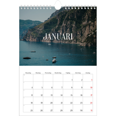 Fotokalender A4 (20 x 30 cm) — Eindeloze ontsnapping [Januari]