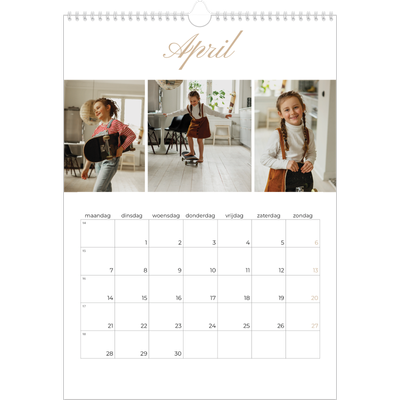 A3 Jaarkalender — Fotobox [April]