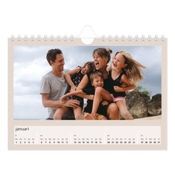 Fotokalender Vierkant — Achtergrond in aardetinten