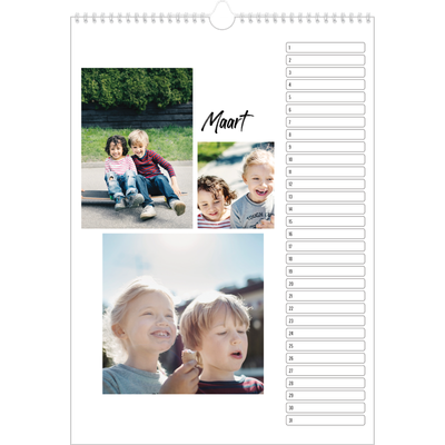 Verjaardagskalenders A3 — Dit ben ik [Maart]