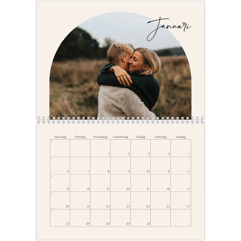 Fotokalender A4 Dubbel — Boog van herinneringen