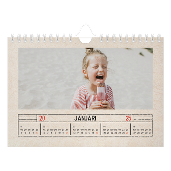 Fotokalender A5 — Stempel effect
