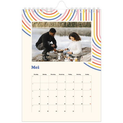 Fotokalender A5 — Retro strepen [omslag]
