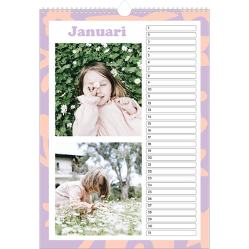 Fotokalender A3 — Speelse patronen