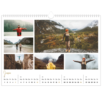 Fotokalender A3 — Handgeschreven