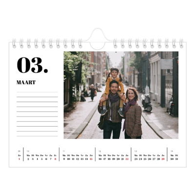 Fotokalender A5 — Serif en momenten [Maart]