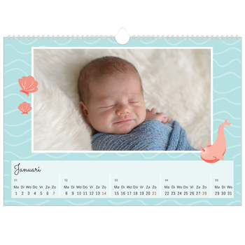 Fotokalender A3 — Schattige dieren