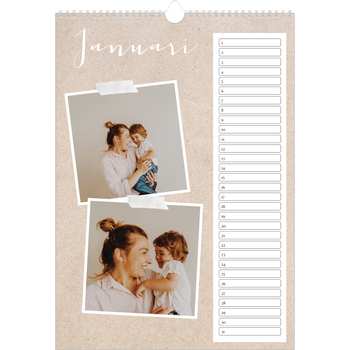 Fotokalender A3 — Scrapbook kalender