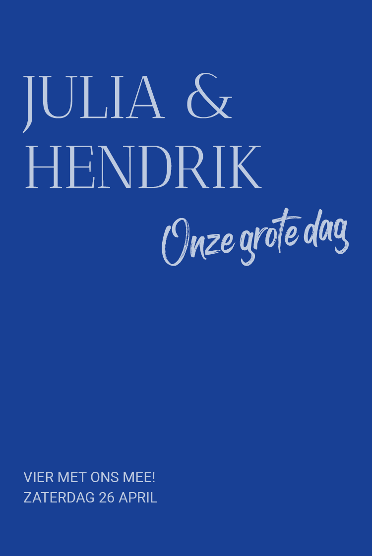 Uitnodigingen — Kobalt klassieker